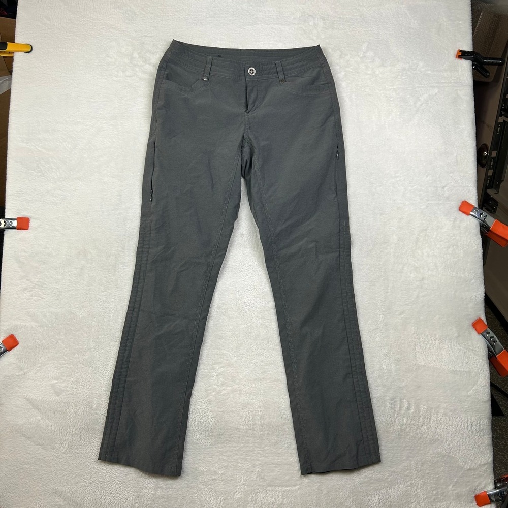KUHL Trekr Pants Women's 2 Gray Pockets Straight Leg Hiking Outdoor - 30X28